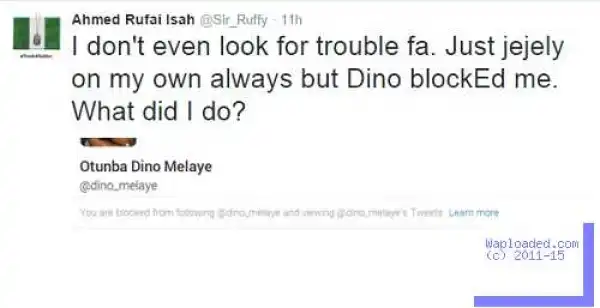 Between Dino Melaye & A Fan